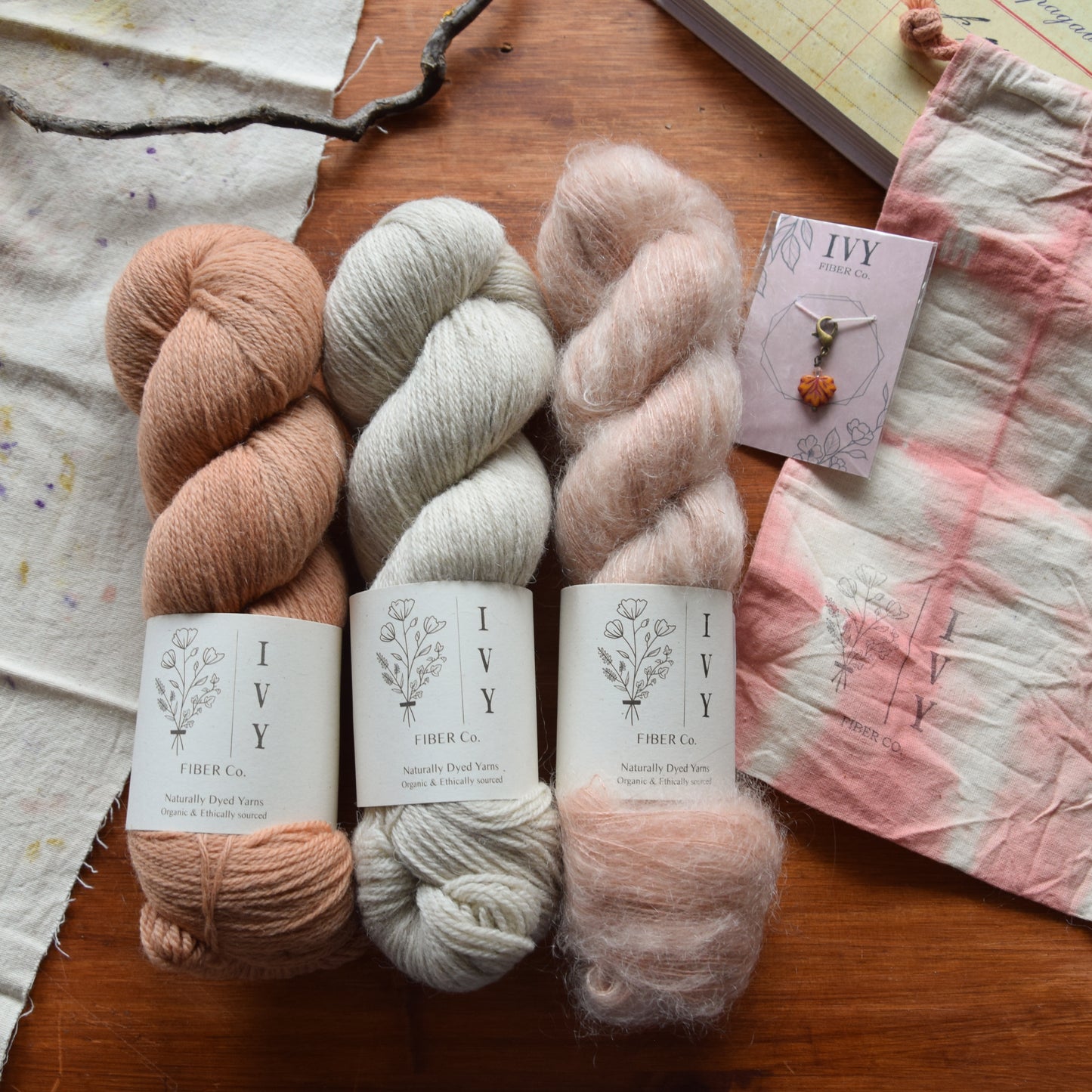 June Box by Ivy Fibre Co. Garter Goodness Shawl kit