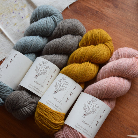 Moonwake cowl kit - Mustard & Denim