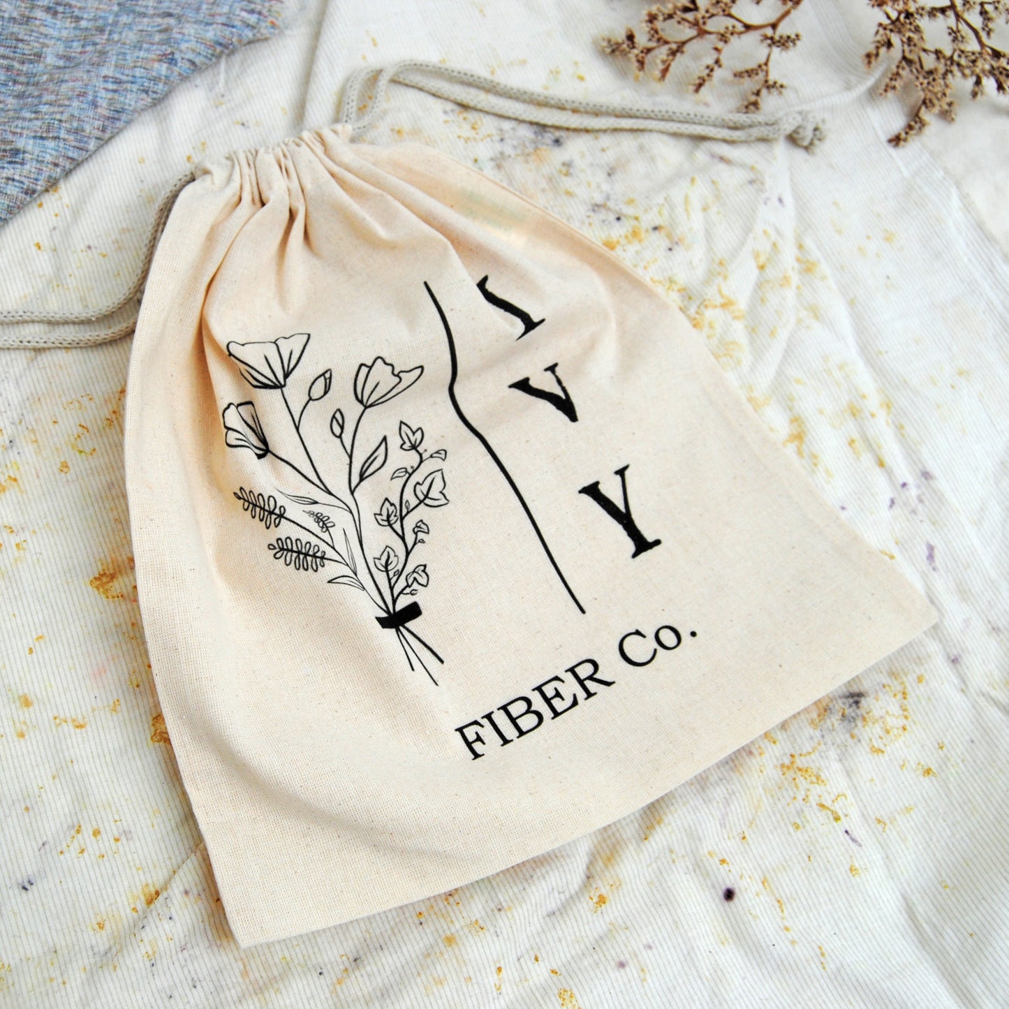 Ivy cotton pouch