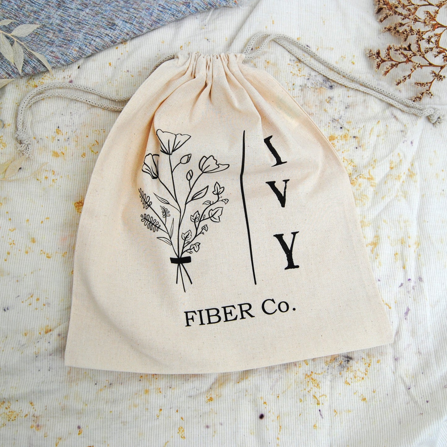 Ivy cotton pouch