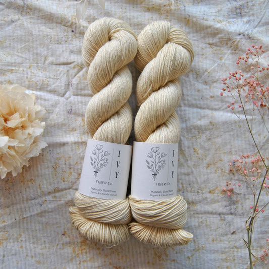 Merino linen sock - Vanilla