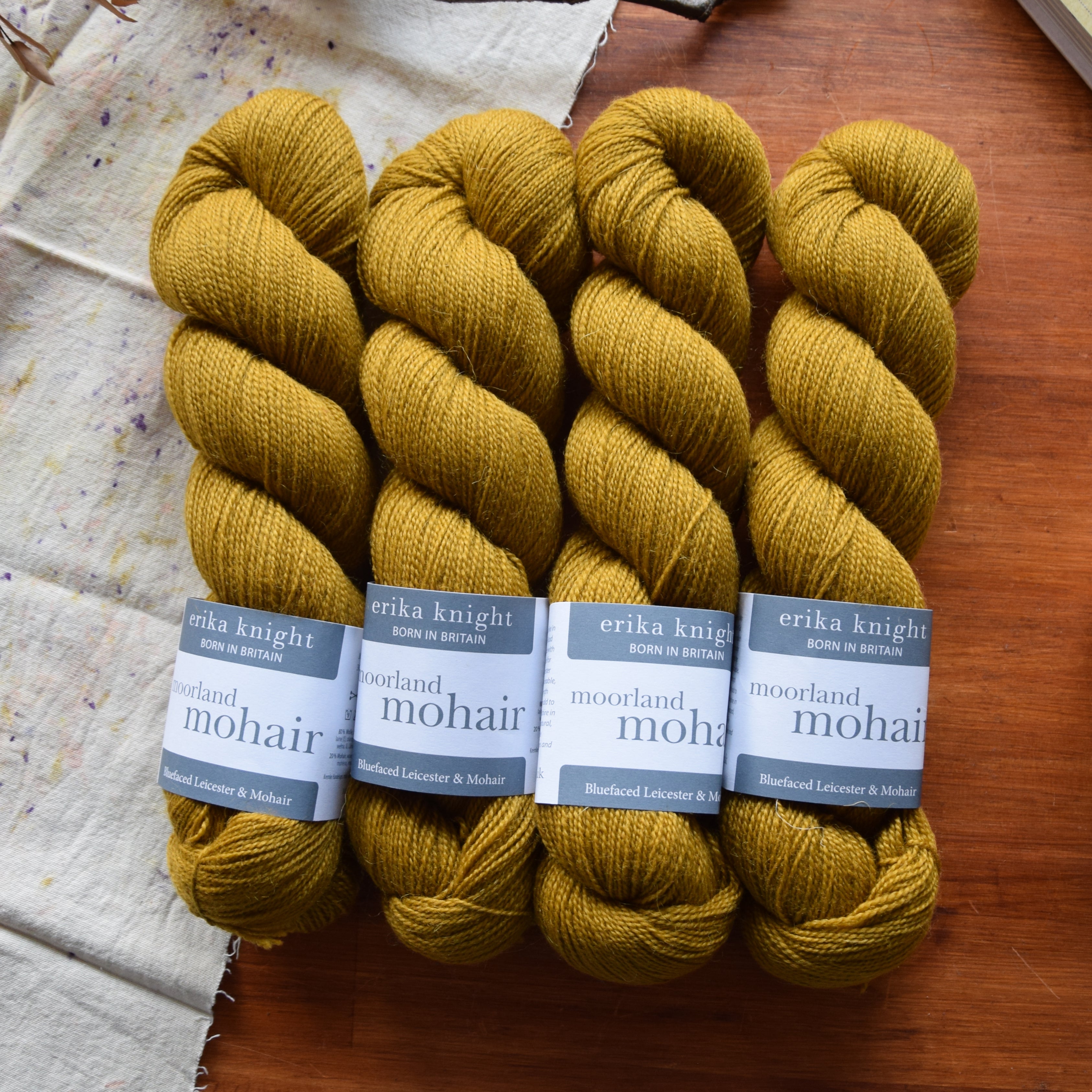 アンナモリナーリ　アンサンブル MOORLAND MOHAIR - Erika Knight - 11 Mendip yellow – Ivy Fiber Co. EI