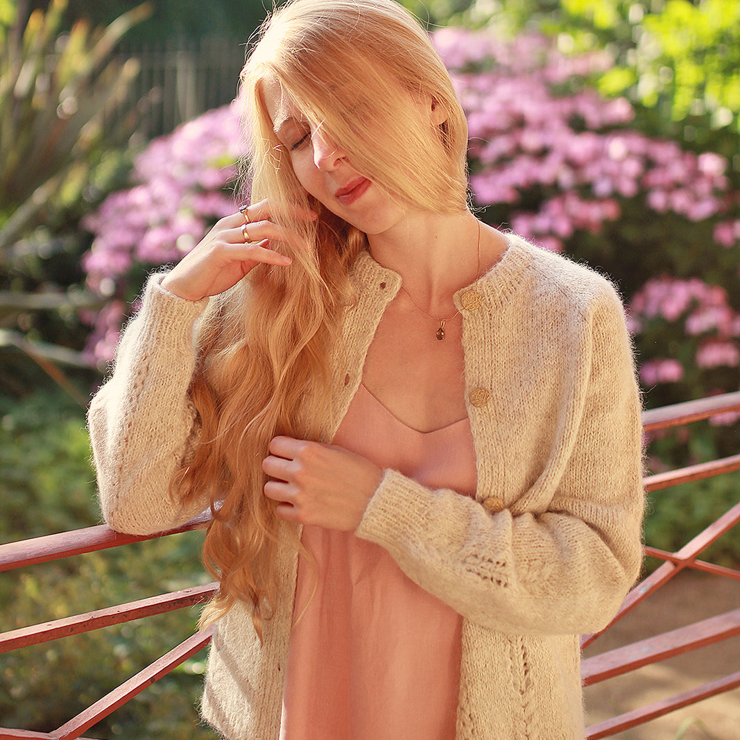 Mist and Bloom Cardigan kit - The original Sand + Snow