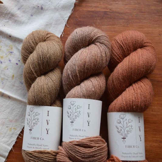 MEADOW fingering - Rusty leaves set