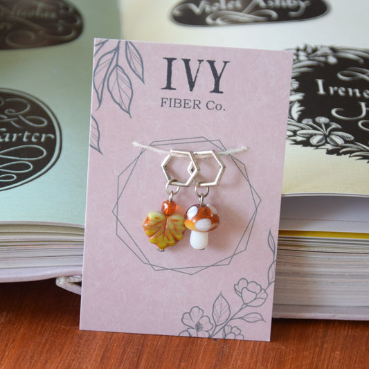 Stitch markers set - Fungus