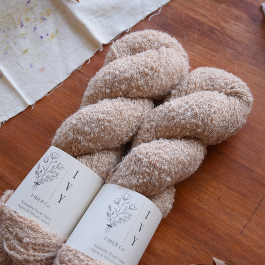 Alpaca silk Bouclé  - Hazelnut