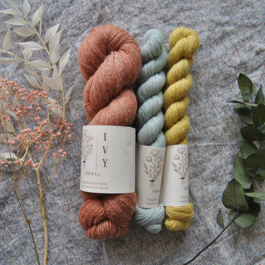 Kit chaussettes Meadow fingering - Fox + Zephyr and Pollen