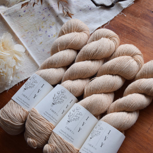 Merino linen sock  - Warm Hazelnut