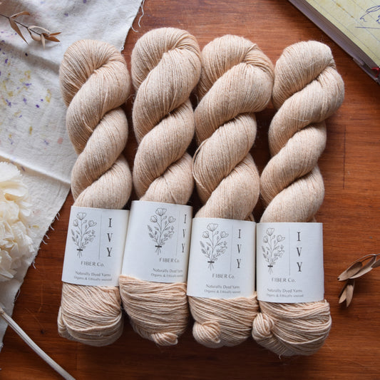 Merino linen sock  - Warm Hazelnut