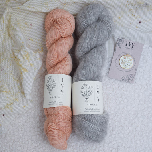 Lorien Shawl kit - Peach version