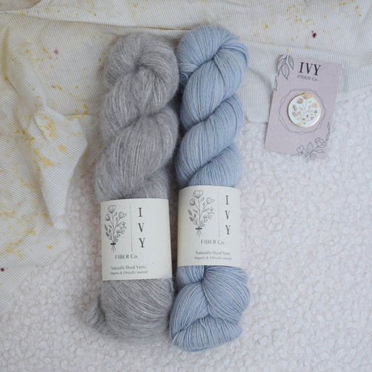 Lorien Shawl kit - Periwinkle version