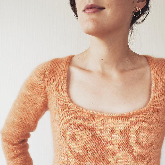 Pre-order Ivy Sweater kit - The original "Apricot Fizz"